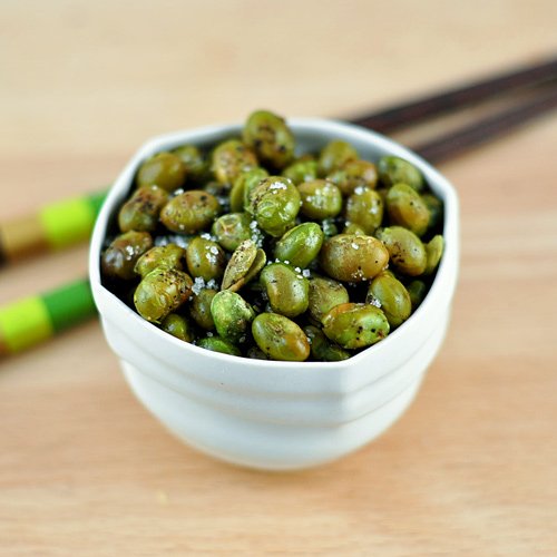 Roasted Edamame with Sea Salt