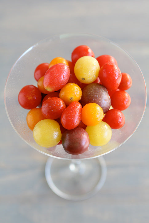 Vodka Infused Cherry Tomatoes with Sea Salts