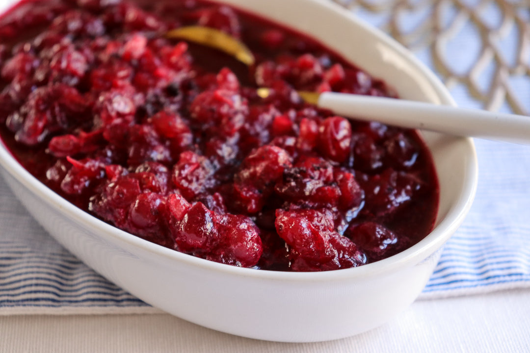 Cape Cod Cranberry and Ginger Sauce with Blueberry Honey Sea Salt