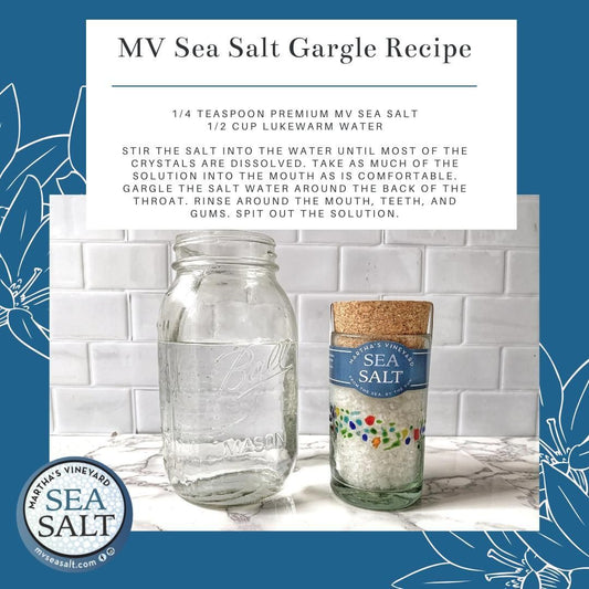 Did you know gargling sea salt aids in throat health? We are offering 30% off an