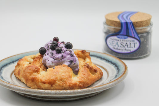 Apple Galettes with Blueberry Whipped Cream