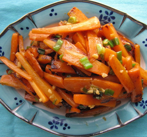 Gingery Stir-Fried Carrots with Cranberry and Orange